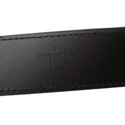 Pre Owned حزام لوي فيتون بونت نيف جلد تاوريلون كستنائي 10 سم