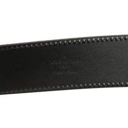 Louis Vuitton Brown Mini Damier Suede Initiales Belt 105 CM