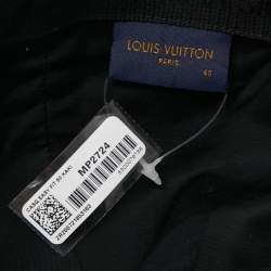 Pre Owned Louis Vuitton Green Corduroy Easy Fit Camo Cap 60