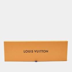 Louis Vuitton Navy Blue Monogram Jasper Silk Tie