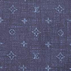 Silk tie Louis Vuitton Navy in Silk - 14284179