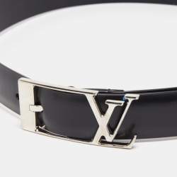 Pre-owned Louis Vuitton Black Leather Neogram Belt 90cm