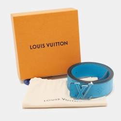 Louis Vuitton Blue Lagoon Monogram Canvas LV Initiales Reversible Belt 100CM