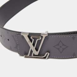 Louis Vuitton Monogram Eclipse Canvas LV Initiales Reversible Belt 95CM