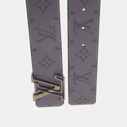 Louis Vuitton Monogram Eclipse Canvas LV Initiales Reversible Belt 95CM