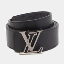 Louis Vuitton Men's Belt Reverso Eclipse Black Grey 95/38 Titanium  Buckle