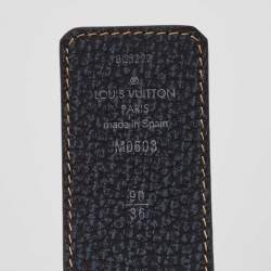 مملوكة مسبقًا Louis Vuitton Blue Monogram Canvas LV Initiales Reversible Belt 90 CM