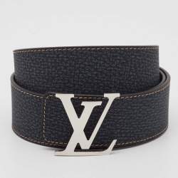 مملوكة مسبقًا Louis Vuitton Blue Monogram Canvas LV Initiales Reversible Belt 90 CM