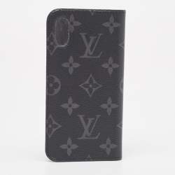 Louis Vuitton Monogram Eclipse Canvas iPhone X Folio Case