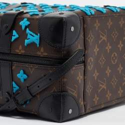 Louis Vuitton Turquoise Monogram Tuffetage Soft Trunk PM Backpack 