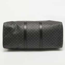 Louis Vuitton Monogram Eclipse Canvas Patchwork Keepall Bandouliere 50 Bag