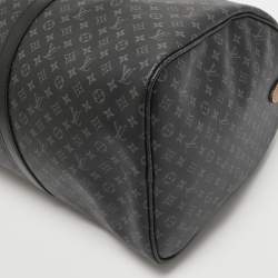 Louis Vuitton Monogram Eclipse Canvas Patchwork Keepall Bandouliere 50 Bag