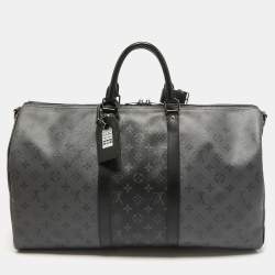 مملوكة مسبقًا Louis Vuitton Monogram Eclipse and Reverse Canvas Keepall Bandouliere 50 Bag