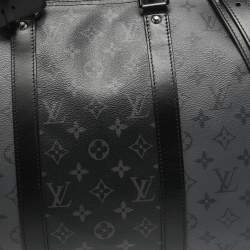 مملوكة مسبقًا Louis Vuitton Monogram Eclipse and Reverse Canvas Keepall Bandouliere 50 Bag