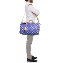 Louis Vuitton Amethyst Monogram Leather Speedy P9 Bandouliere 40 Bag