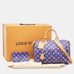 Louis Vuitton Amethyst Monogram Leather Speedy P9 Bandouliere 40 Bag