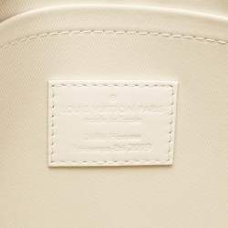 Louis Vuitton White Monogram Taurillon Leather Solar Ray A4 Pouch