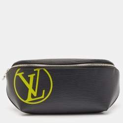 Louis Vuitton Black Epi Leather LV Initials Bumbag