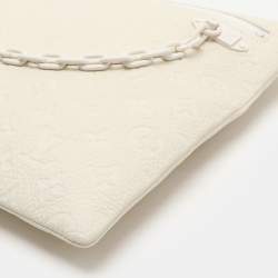 Louis Vuitton White Monogram Taurillon Leather Solar Ray A4 Pouch