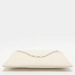 Louis Vuitton White Monogram Taurillon Leather Solar Ray A4 Pouch