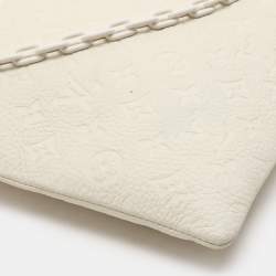 Louis Vuitton White Monogram Taurillon Leather Solar Ray A4 Pouch