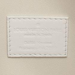 Louis Vuitton White Monogram Taurillon Leather Solar Ray A4 Pouch