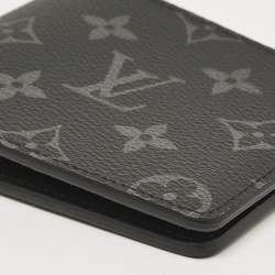 Pre Owned Louis Vuitton Monogram Eclipse Canvas Slender Wallet