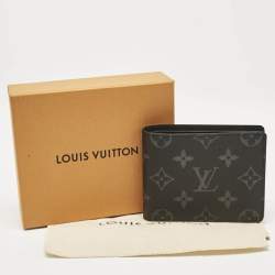 Pre Owned Louis Vuitton Monogram Eclipse Canvas Slender Wallet