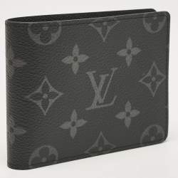 Pre Owned Louis Vuitton Monogram Eclipse Canvas Slender Wallet