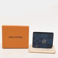 Louis Vuitton Navy Damier Graphite 3D Canvas Multiple Bifold Wallet