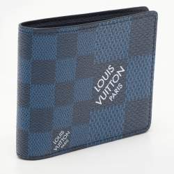Louis Vuitton Navy Damier Graphite 3D Canvas Multiple Bifold Wallet