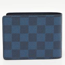 Louis Vuitton Navy Damier Graphite 3D Canvas Multiple Bifold Wallet