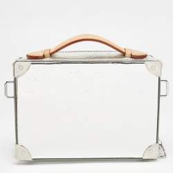Louis Vuitton Monogram Mirror Leather Handle Soft Trunk Bag