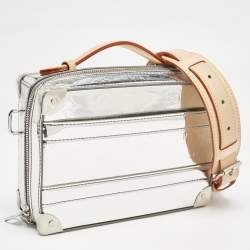 Louis Vuitton Monogram Mirror Leather Handle Soft Trunk Bag