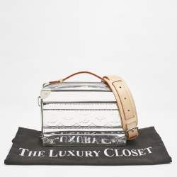 Louis Vuitton Monogram Mirror Leather Handle Soft Trunk Bag