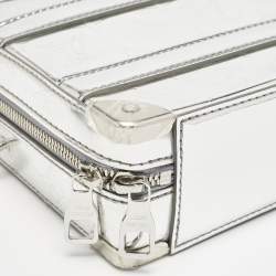 Louis Vuitton Monogram Mirror Leather Handle Soft Trunk Bag