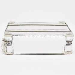 Louis Vuitton Monogram Mirror Leather Handle Soft Trunk Bag