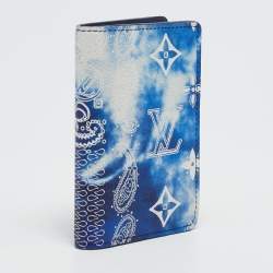 Louis Vuitton Blue Monogram Bandana Leather Pocket Organizer