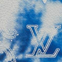 Louis Vuitton Blue Monogram Bandana Leather Pocket Organizer