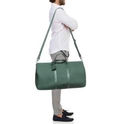 Louis Vuitton Dark Green Monogrami Taurillon Leather Keepall Bandouliere 50 Bag