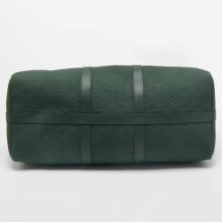 Louis Vuitton Dark Green Monogrami Taurillon Leather Keepall Bandouliere 50 Bag