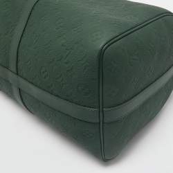 Louis Vuitton Dark Green Monogrami Taurillon Leather Keepall Bandouliere 50 Bag