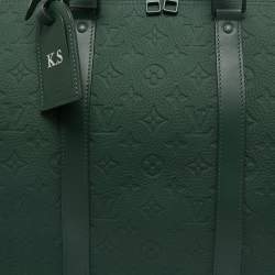 Louis Vuitton Dark Green Monogrami Taurillon Leather Keepall Bandouliere 50 Bag