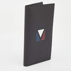 Louis Vuitton Black Leather America's Cup E-Zip Long Wallet