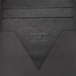 Louis Vuitton Black Leather America's Cup E-Zip Long Wallet