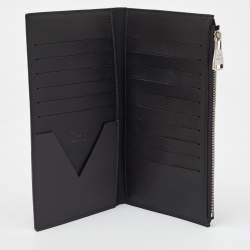 Louis Vuitton Black Leather America's Cup E-Zip Long Wallet