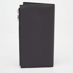 Louis Vuitton Black Leather America's Cup E-Zip Long Wallet