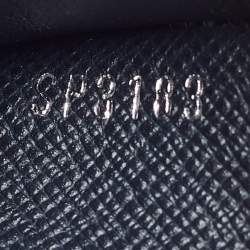 Louis Vuitton Navy Blue Leather Multiple Bifold Wallet