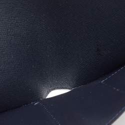 Louis Vuitton Navy Blue Leather Multiple Bifold Wallet