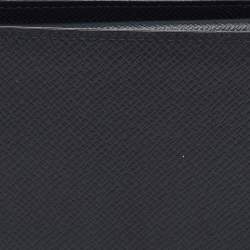 Louis Vuitton Navy Blue Leather Multiple Bifold Wallet